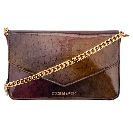 MOSAIC SLING BAG - BROWN
