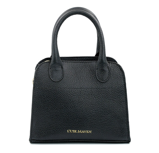 NOIR MINI TOP HANDLE BAG - BLACK