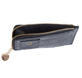 CROCO CM CARD HOLDER- BLACK CROCO CM CARD HOLDER- BLACK