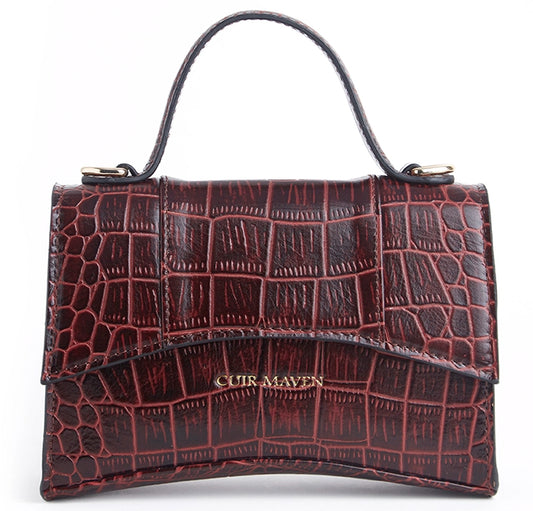 BIJOU MINI BAG - CHERRY BLACK TWO TONE
