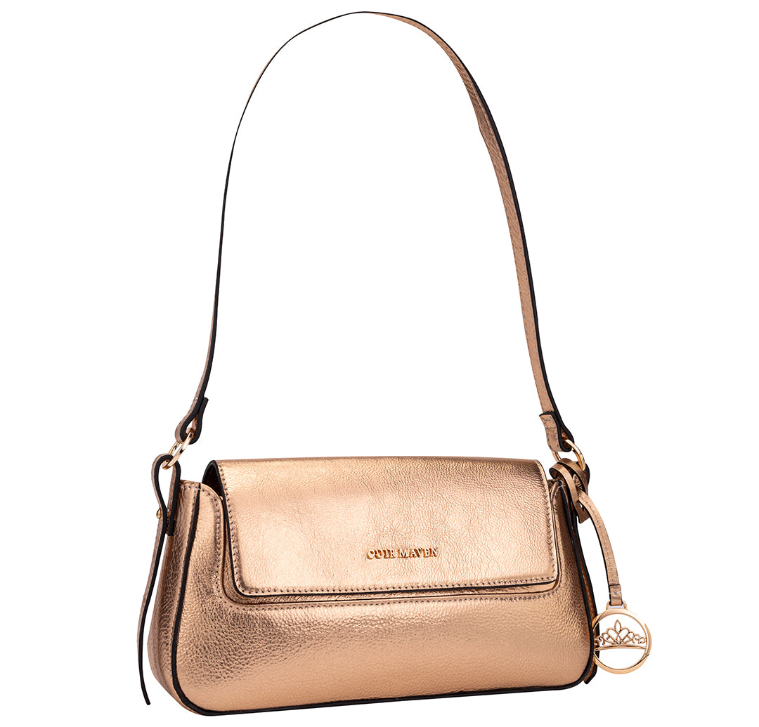 CELESTIAL MEDIUM SHOULDER BAG - ROSE GOLD