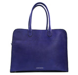 NOIR LARGE TOP HANDLE BAG - INDIGO BLUE BLACK TWO TONE