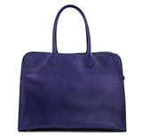 NOIR LARGE TOP HANDLE BAG - INDIGO BLUE BLACK TWO TONE