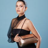 CELESTIAL MEDIUM SHOULDER BAG - ROSE GOLD
