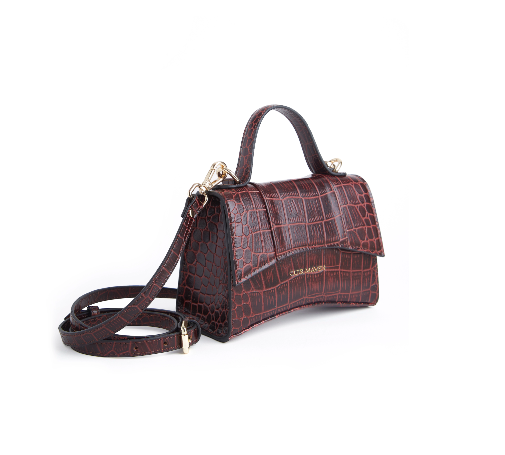 BIJOU MINI BAG - CHERRY BLACK TWO TONE + CROCO CM WALLET - CHERRY BLACK TWO TONE