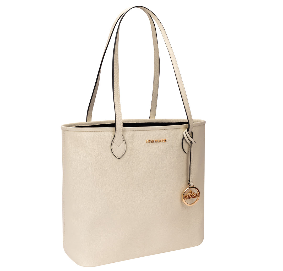 CITYSIDER LARGE TOTE BAG - IVORY